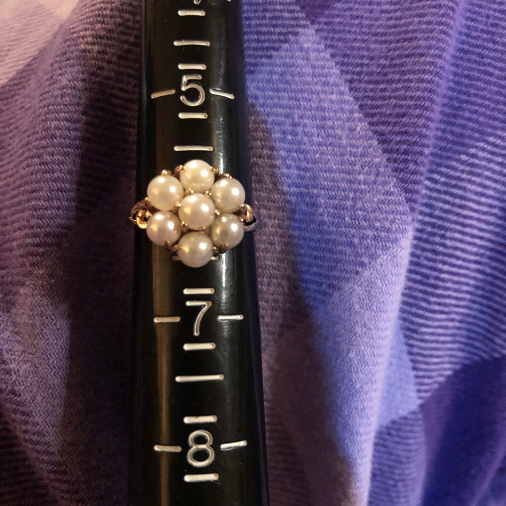 Vintage 14 Kt Gold Pearl Ring
